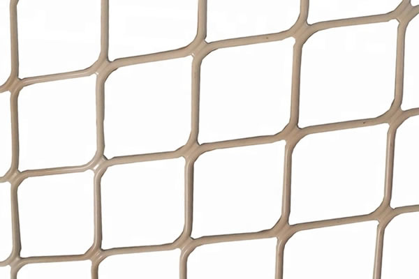 Beige color powder coated aluminum security mesh