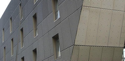 expanded metal mesh facade
