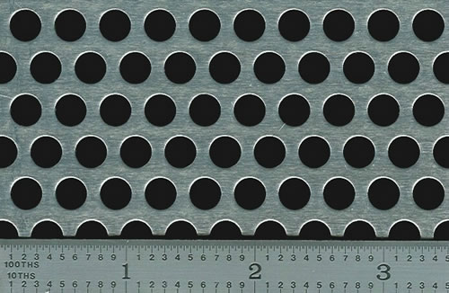 Round hole aluminum screen perforated