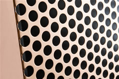 Round hole decorative perforated copper cladding